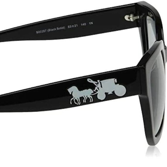 Coach HC8249F Sunglasses Black Light Grey